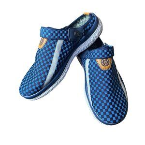 Eagsouni Sandals Size 10.5 Blue Closed Toe Comfort Slip On Shoes